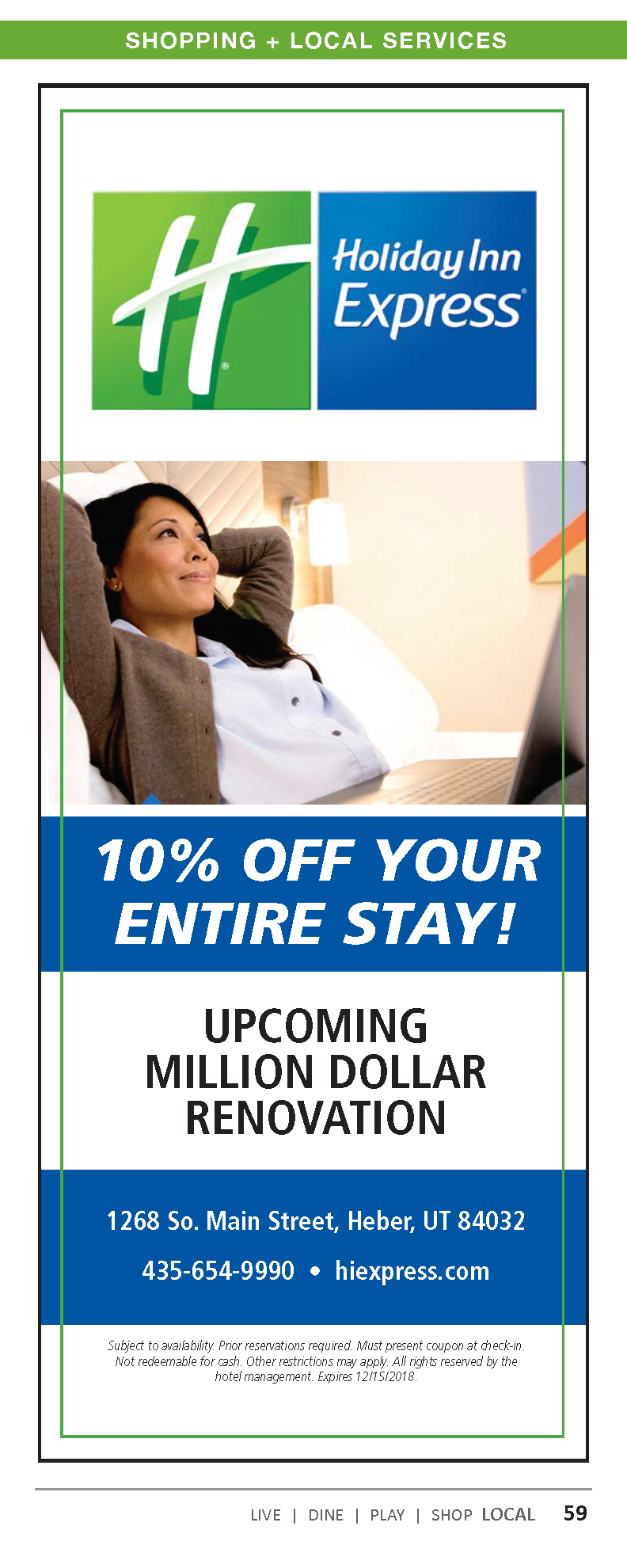 10 OFF Your Entire Stay Holiday Inn Express Heber Valley Guide