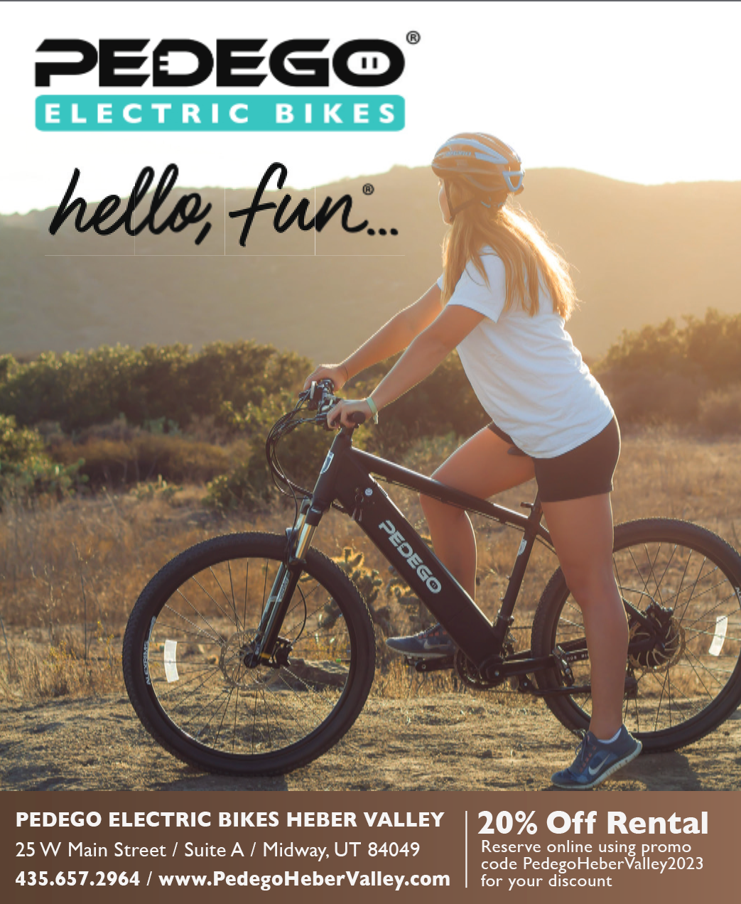 20% Off One Day Electric Bike Rental - Pedego